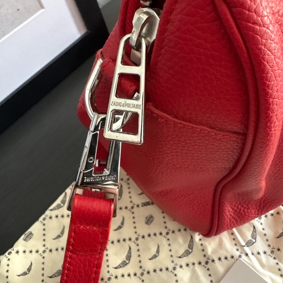 Red Zadig & Voltaire Bowler Bag with Crossbody Strap - Picture 6 of 6